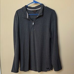 Men's Charcoal Zip-Up Sweater